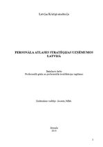 Term Papers 'Personāla atlases stratēģijas uzņēmumos Latvijā', 2.