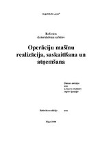 Research Papers 'Operāciju mašīnu realizācija, saskaitīšana un atņemšana', 1.