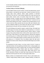 Essays 'Cultural traditions in modern society', 2.