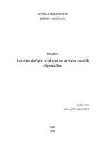Research Papers 'Latvijas derīgie izrakteņi un ar tiem saistītā rūpniecība', 1.