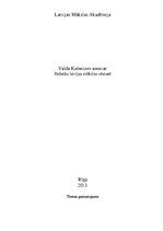 Research Papers 'Valda Kalnrozes ainavas', 1.