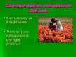 Presentations 'Communication Competence', 3.