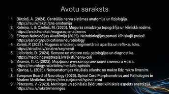 Presentations 'Muguras smadzenes', 16.
