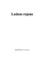 Summaries, Notes 'Ludzas rajons', 1.