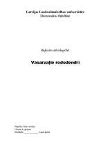 Research Papers 'Vasarzaļie rododendri', 1.