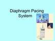 Presentations 'Diaphragm Pacing System', 1.