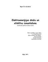 Research Papers 'Elektroenerģijas droša un efektīva izmantošana', 1.