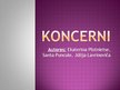 Presentations 'Koncerni', 1.
