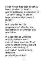 Research Papers 'Lielās nātres (Urtica dioica L.) šķiedru pielietojums tautas medicīnā un tekstil', 15.