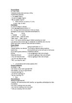 Summaries, Notes 'Verb Tenses in English', 1.