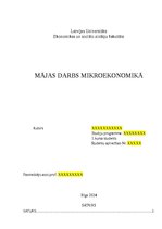 Summaries, Notes 'Mikroekonomikas mājas darbs', 1.