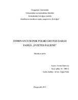 Research Papers 'Dominance Konik polski grupās dabas parkā "Dvietes paliene"', 1.