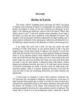 Essays 'Justice in Latvia', 1.