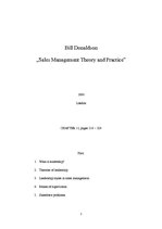 Summaries, Notes 'Home Reading - Bill Donaldson "Sales Management Theory and Practice"', 1.