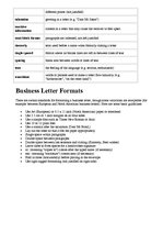 Summaries, Notes 'Business Letter', 3.