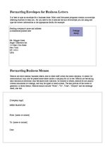 Summaries, Notes 'Business Letter', 5.