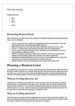 Summaries, Notes 'Business Letter', 6.