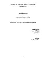 Essays 'Latvijas un Francijas kopīgais kultūras projekts', 1.