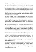 Essays 'Public transport and sustainable cities', 2.