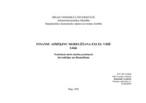 Research Papers 'Finanšu aprēķinu modelēšana Excel vidē ', 49.
