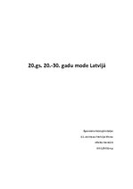 Research Papers '20.gadsimta 20.-30.gadu mode Latvijā', 1.