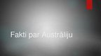 Presentations 'Fakti par Austrāliju', 1.