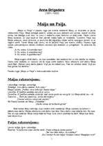 Essays '"Maija un Paija" - pasaku lugas analīze', 1.