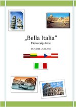Research Papers 'Ekskursiju tūre "Bella Italia"', 1.