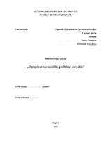 Research Papers 'Bāriņtiesa un sociālās politikas subjekts', 1.