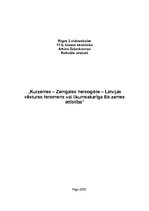 Research Papers 'Kurzemes - Zemgales hercogiste - Latvijas vēstures fenomens vai likumsakarīga šī', 1.