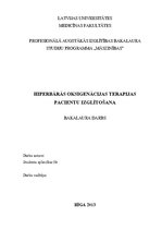 Research Papers 'Hiperbārās oksigenācijas terapijas pacientu izglītošana', 1.