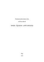 Research Papers 'Senās Ēģiptes arhitektūra', 1.