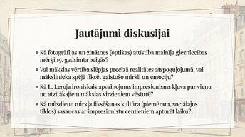 Presentations 'Impresionisms', 22.