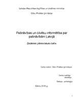 Research Papers 'Pašnāvības un cilvēku informētība par pašnāvībām Latvijā', 1.