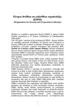 Research Papers 'Eiropas drošības un sadarbības organizācija (EDSO)', 1.