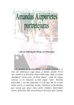 Summaries, Notes 'Amandas Aizpurietes portreta meklējumi viņas dzejā un intervijās', 1.