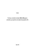Research Papers 'Tūrisma attīstība Latvijā (2000.- 2006.gads)', 1.
