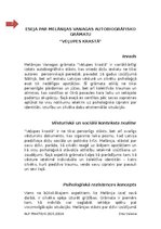 Essays 'Eseja par Melānijas Vanagas autobiogrāfisko grāmatu  “Veļupes krastā”', 2.