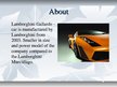 Presentations 'Lamborghini Gallardo', 4.