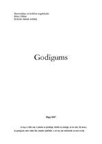 Essays 'Godīgums', 1.
