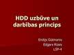 Presentations 'HDD uzbūve un darbības princips', 1.