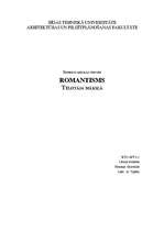 Research Papers 'Romantisms tēlotājā mākslā', 1.