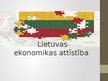 Presentations 'Lietuvas ekonomikas attīstība', 1.