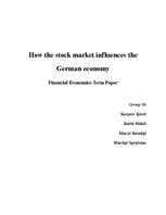 Research Papers 'How the Stock Market Influences the German Economy', 1.
