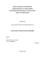 Research Papers 'Gaisa kravu pārvadājumu drošība', 1.