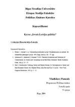 Summaries, Notes 'Demokrātija Latvijā', 1.