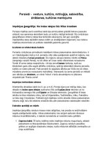 Summaries, Notes 'Persiešu vēsture, kultūra, mitoloģija, sabiedrība un kultūras mantojums: konspek', 1.