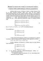Summaries, Notes 'Diferenciālvienādojumu sistēma kā matemātisks modelis', 1.