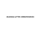 Research Papers 'Business Letter Correspondence', 1.