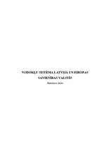 Term Papers 'Nodokļu sistēma Latvijā un Eiropas Savienības valstīs', 1.